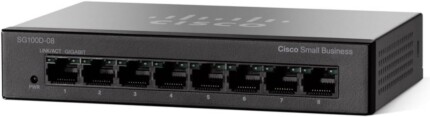 Cisco Small Business Switch 8 Ports 10/100 Unmanaged (SF100D-08-UK)